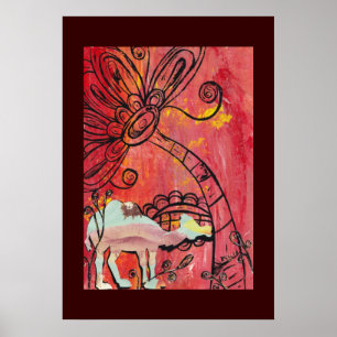 Mushroom Camel Poster