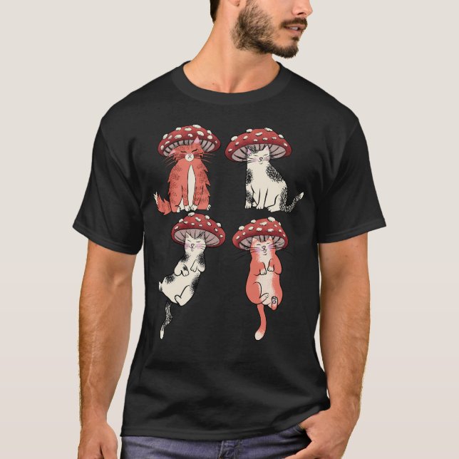 Mushroom Cat Club T-Shirt (Vorderseite)