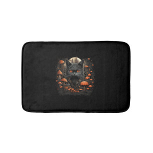Mushroom Cat Cotattcore Ästhetische Goth Art Emmy Badematte
