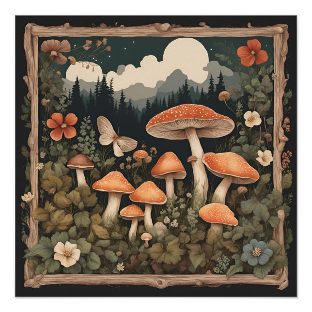 Mushroom-Cocktcore Poster (Vorderseite)