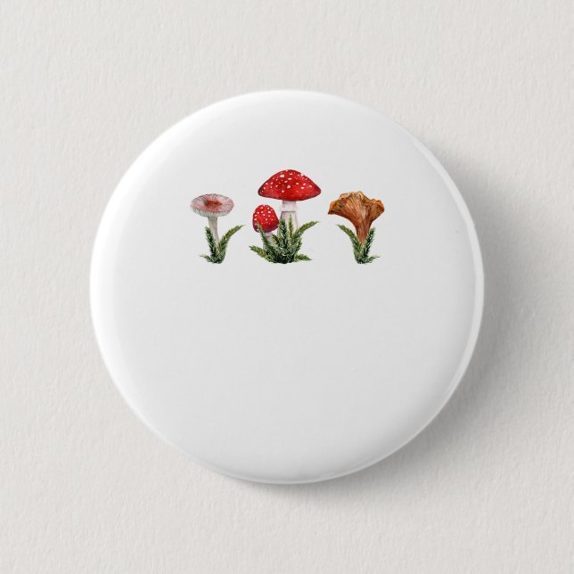 Mushroom CotagesCore Ästhetik Goblinco Button (Vorderseite)