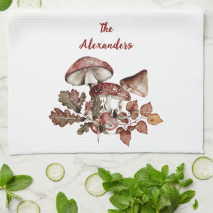 Mushroom Cotattcore Wald Toadstool Geschirrtuch