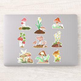 Mushroom Custom-Cut Vinyl Sticker