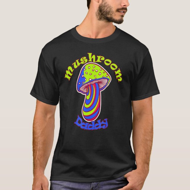 Mushroom Daddy Vegan Mushroom Trippy 1 T-Shirt (Vorderseite)