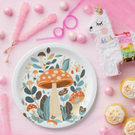 Mushroom Day Magic Pappteller