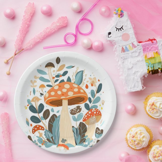 Mushroom Day Magic Pappteller (Party)