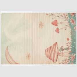 Mushroom der Fairy Whimsical Celestical Aesthetic Seidenpapier