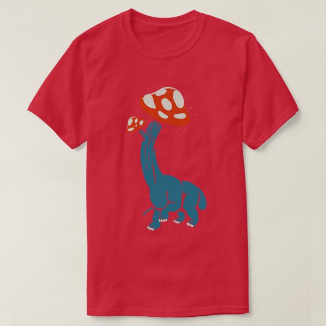 Mushroom Dinosaur Brachiosaurus von Tobe Fonseca T-Shirt (Design vorne)