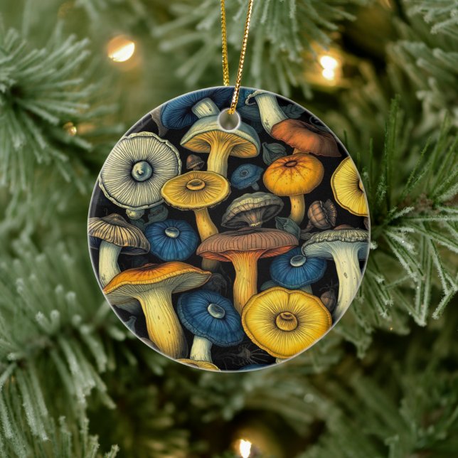 Mushroom Dreams Keramik Ornament (Baum)