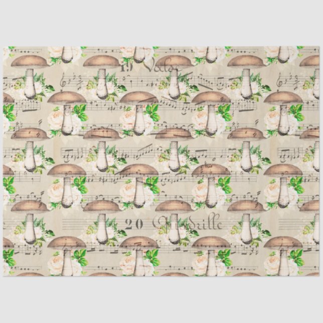 Mushroom Ephemera Design Series #13 Seidenpapier (Vorderseite)