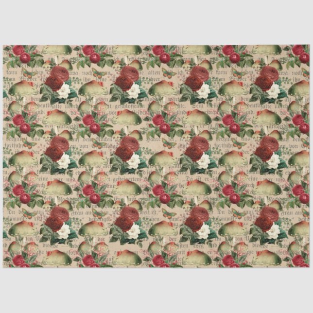 Mushroom Ephemera Design Series #15 Seidenpapier (Vorderseite)