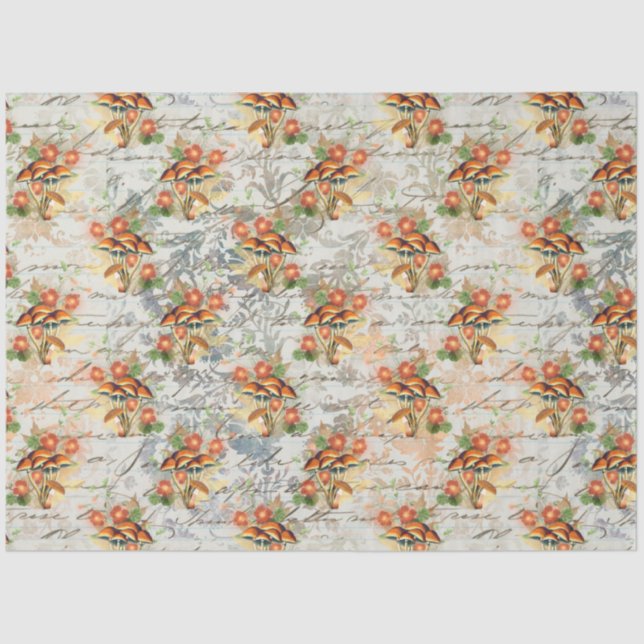 Mushroom Ephemera Design Series #17 Seidenpapier (Vorderseite)