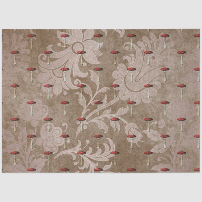 Mushroom Ephemera Design Series #1 Seidenpapier (Vorderseite)