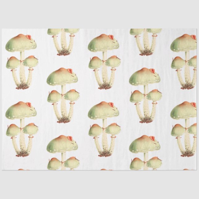 Mushroom Ephemera Design Series #27 Seidenpapier (Vorderseite)