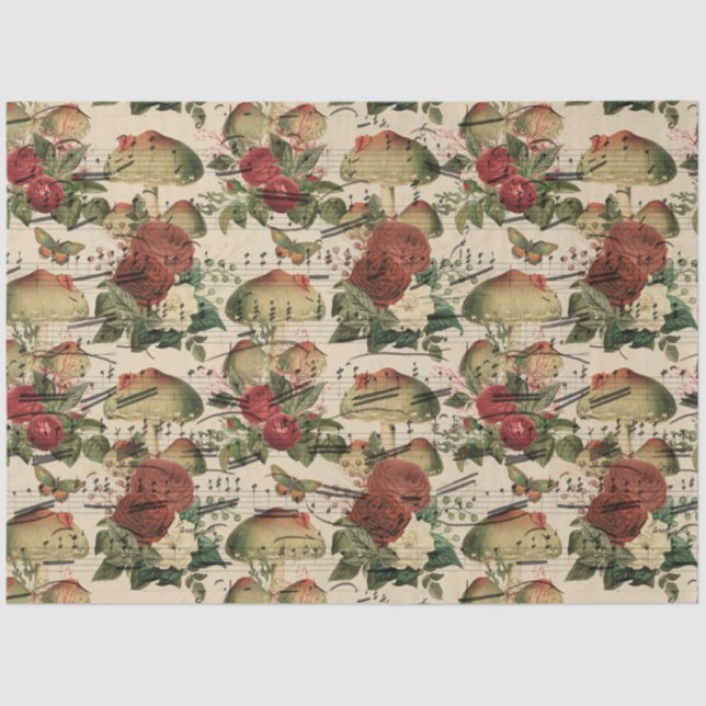 Mushroom Ephemera Design Series #8 Seidenpapier (Vorderseite)