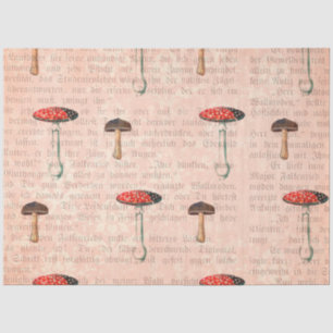 Mushroom Ephemera Design Series #9 Seidenpapier