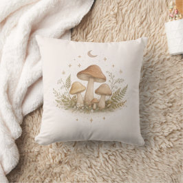 Mushroom Fairy Aesthetic Throw Pillow Kissen