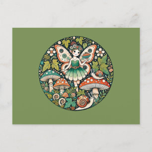 Mushroom Fairy Fungi Fairies Fungus Postkarte