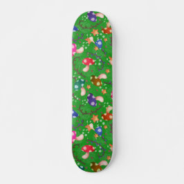 Mushroom Fairytale Regenbogen Skateboard