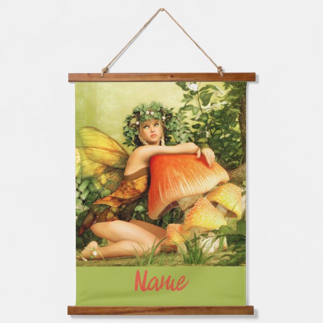 Mushroom Fee Thunder_Cove Wandteppich Mit Holzrahmen (Vorderseite)