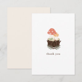 Mushroom Flat Danke Karte