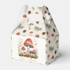 Mushroom Floral Boy Birthday Geschenkschachtel