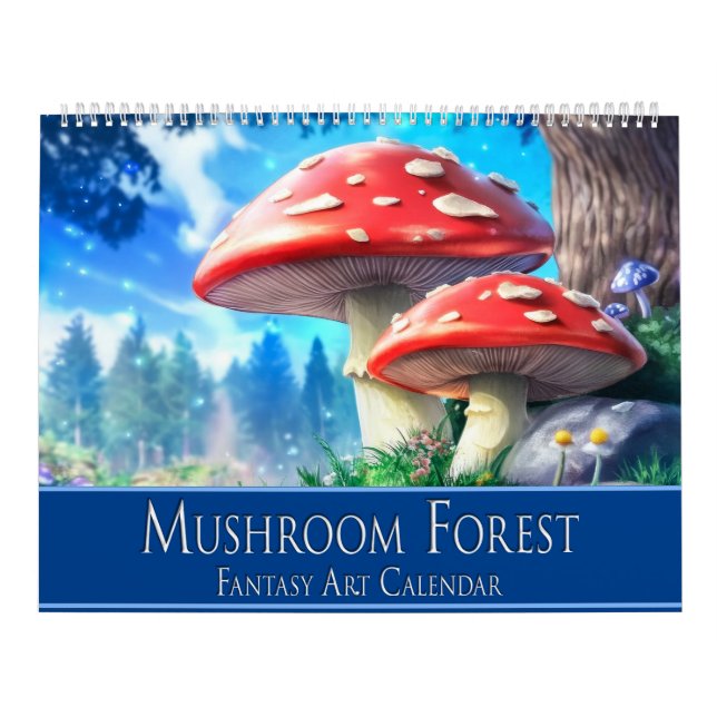 Mushroom Forest Fantasy Art Kalender (Titelbild)