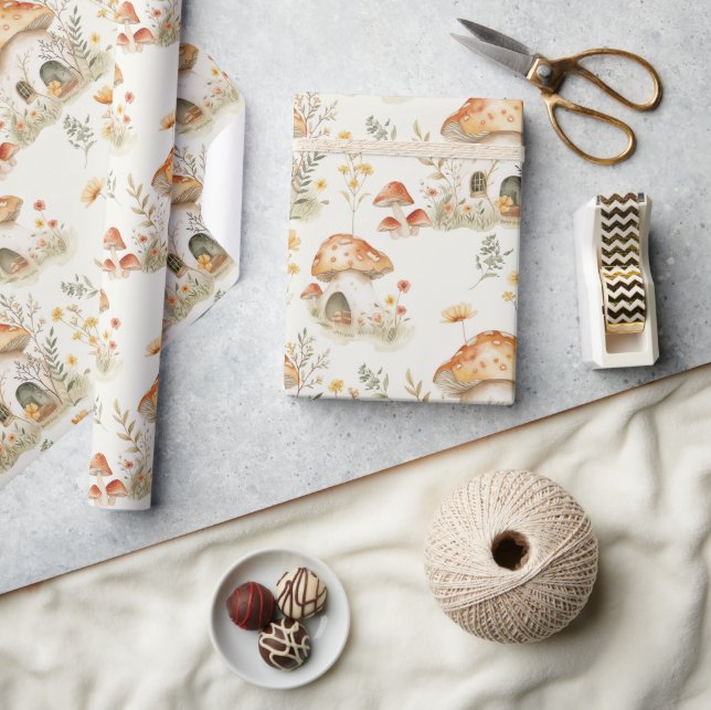 Mushroom Forest I Fairy Tale Kids Geschenkpapier (Kunsthandwerk)