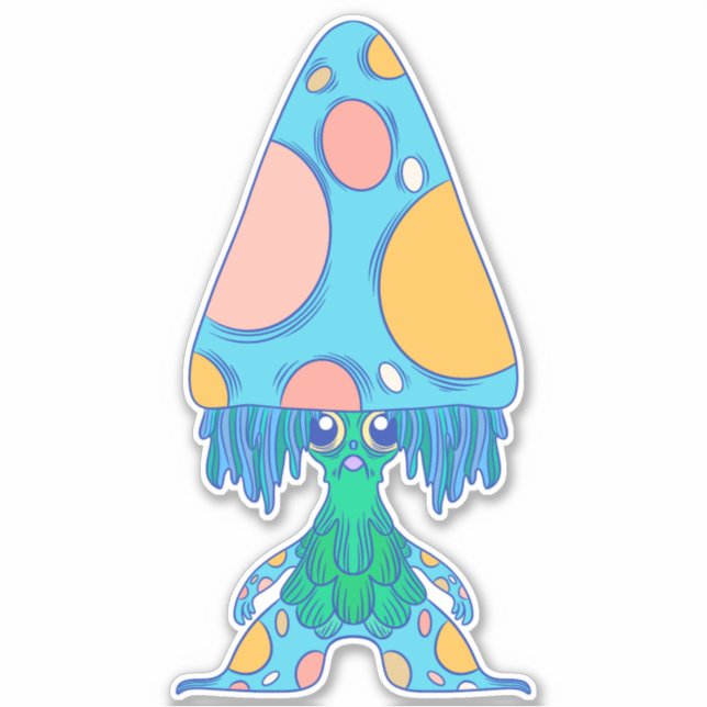 Mushroom Friend Aufkleber (Vorderseite)