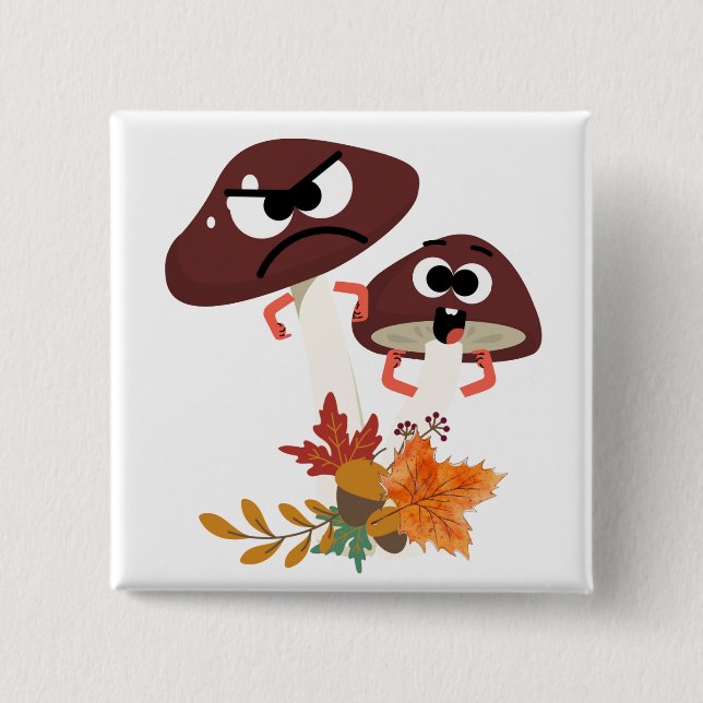 MUSHROOM FRIENDS BUTTON (Vorderseite)