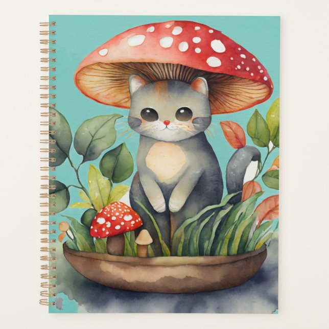 Mushroom Garden Cat Planer (Vorderseite)