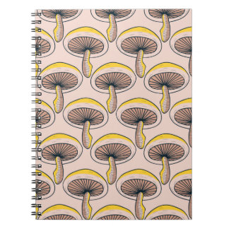 Mushroom Garden: Vintages Naturemuster Notizblock