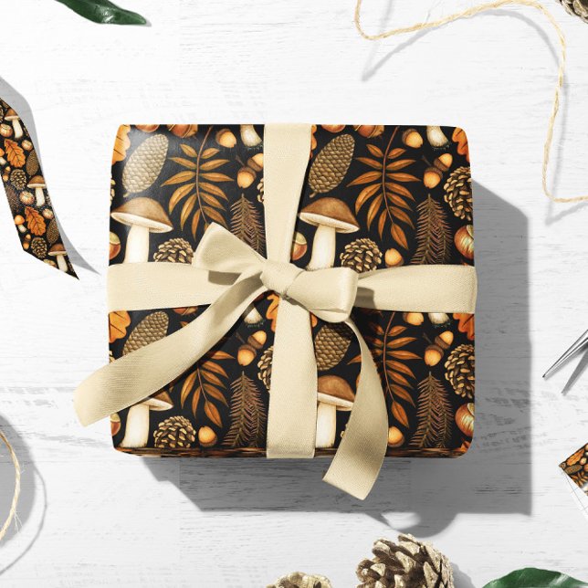 Mushroom Gift Wrap | Herbstgeschenkpapier Geschenkpapier (Von Creator hochgeladen)