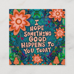 Mushroom Good Quote Kindle Card Quadratische Visitenkarte