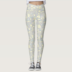 Mushroom Gray Cream Leggings
