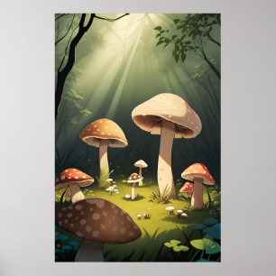 Mushroom Grove Poster