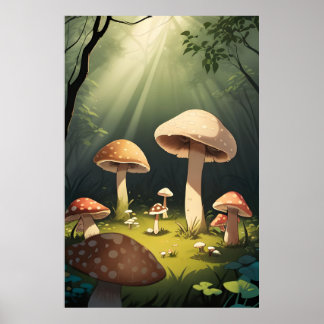 Mushroom Grove Poster