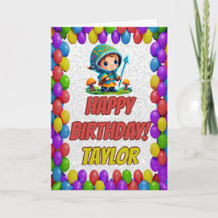 Mushroom Guardian Personalisiert Gruß Geburtstag Karte