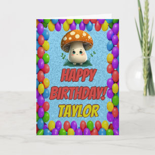 Mushroom Guardian Personalisiert Gruß Geburtstag Karte