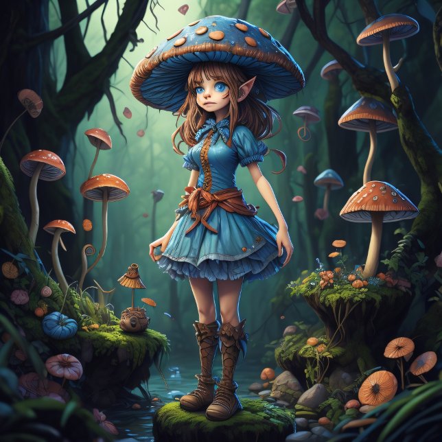 Mushroom Gypsy woman v4 tissue paper Seidenpapier (Von Creator hochgeladen)