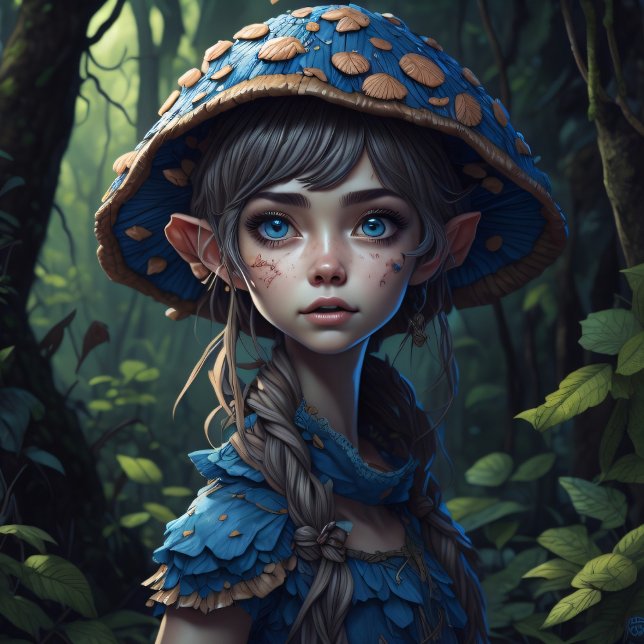 Mushroom Gypsy woman v8 tissue paper Seidenpapier (Von Creator hochgeladen)