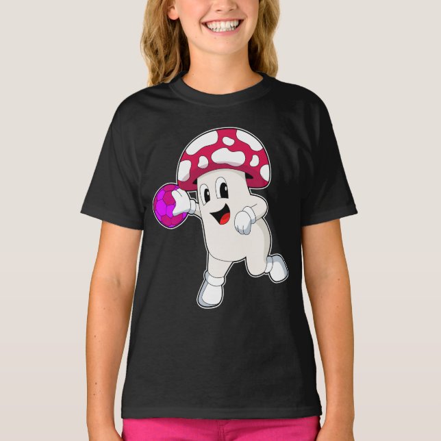 Mushroom Handball-Spieler Handball T-Shirt (Vorderseite)
