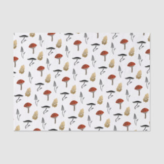 Mushroom Harvest Tissue - White Seidenpapier