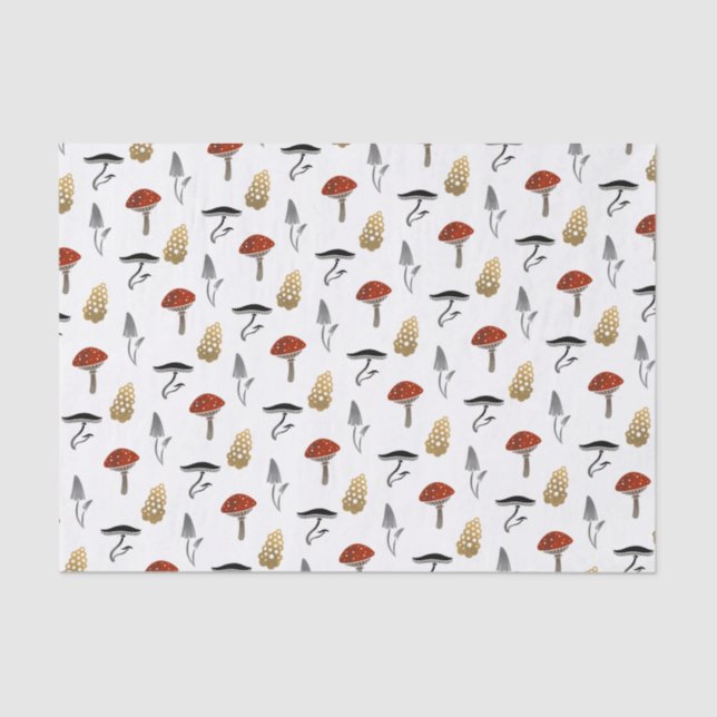 Mushroom Harvest Tissue - White Seidenpapier (Vorderseite)