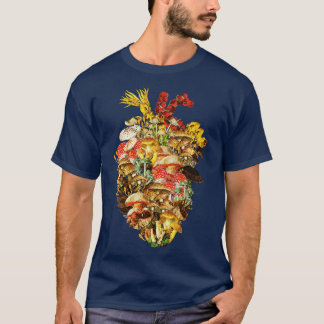 Mushroom Heart Cordyceps Fungi Vintag von Tobe Fon T-Shirt