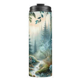 Mushroom Hollow Nature Forest Creek Thermosbecher