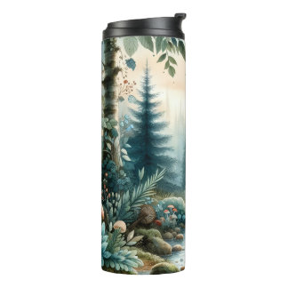 Mushroom Hollow Nature Forest Creek Thermosbecher