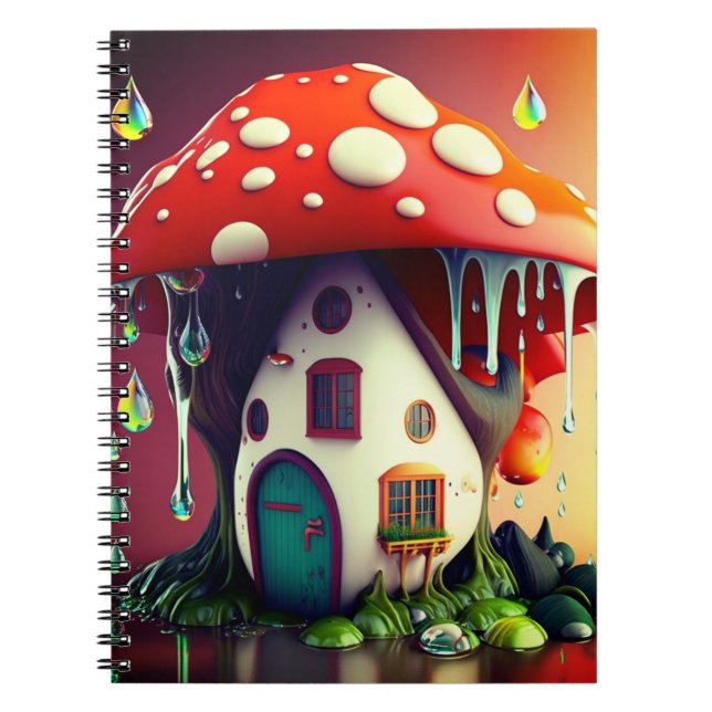 Mushroom House Notizblock (Vorderseite)