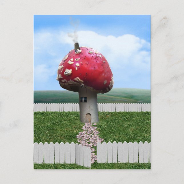Mushroom House Postkarte (Vorderseite)