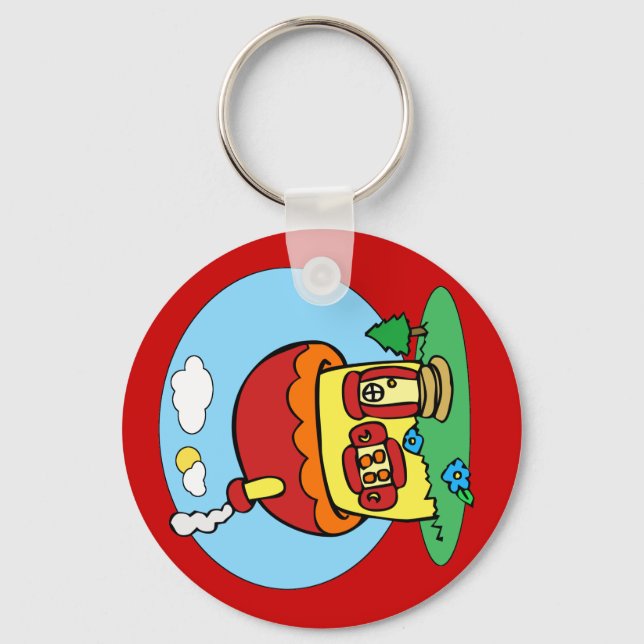 Mushroom House Schlüsselanhänger (Vorderseite)